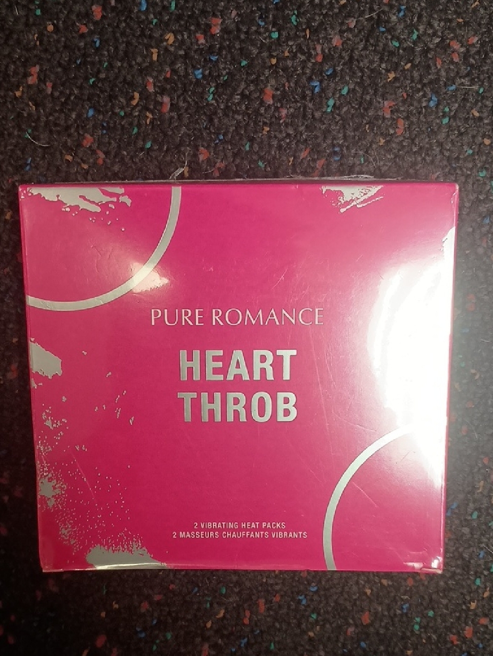 Pure Romance Heart Throb Heat Massage Packs - Hot Pink